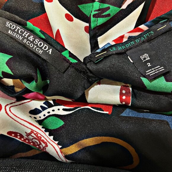 Scotch & Soda Le Jardin D' Apus Open Back Blouse Sleeveless Multicolor RARE Top - Picture 12 of 13